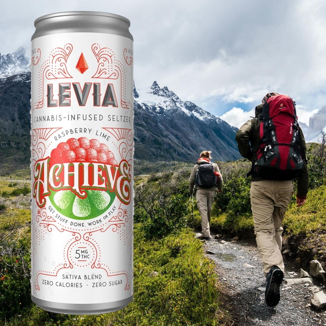 LEVIA Achieve is a get-things-done rocket booster. Conquering a mountain or a mountain of laundry? LEVIA Achieve Sativa blend helps you check off the whole list while feeling great. Find LEVIA Achieve near you through the link in our bio.