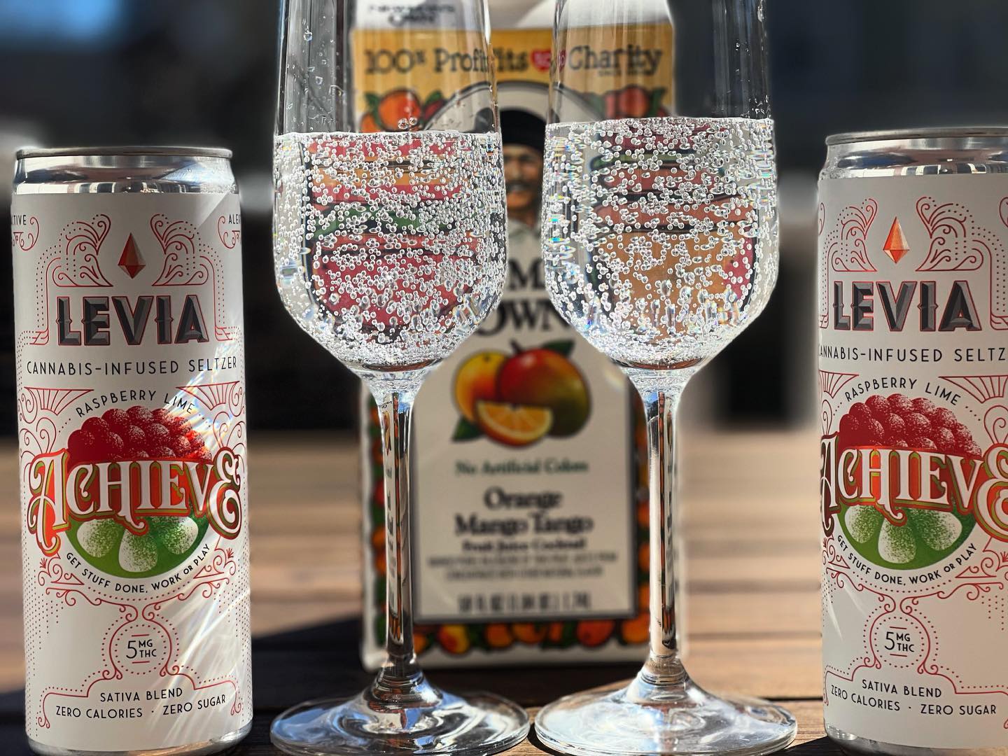 Preparing for the weekend replace your mimosa with LEVIA 🥂