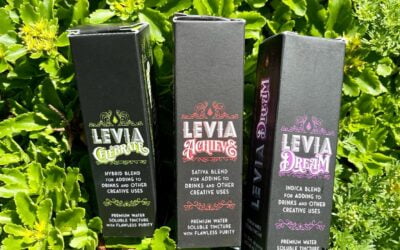 We have officially launched our tinctures! Boost your favorite beverages with our water-soluble cannabis-infused tincture extracts. Take them straight, mix with a drink of choice, or get creative with food. Like our seltzers that you all love, our tinctures provide a fast and predictable onset from a choice of sativa, hybrid or indica cannabis, a consistent experience, and no hangover – all made in Georgetown, Mass. with the finest locally-sourced buds and simple all-natural ingredients. Each 1-ounce bottle of tincture contains 300MG THC, zero calories, zero sugar, and zero alcohol. One bottle of extract contains enough for 60 servings with 5MG THC per serving. We currently have three varieties of the tinctures – sativa, hybrid or indica cannabis – that offer flexible dosing for a superior experience. Available at select dispensaries across Massachusetts. #leviabrands #tinctures #celebratedreamachieve