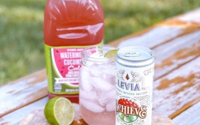 @outwithmeghan has put her own spin on LEVIA with this cannabis infused refresher  Make your own with —  Achieve Seltzer  Ice (lots of it)  Watermelon Cucumber Juice  Fresh lime juice & a slice for garnish Enjoy! #leviabrands