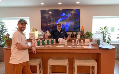 Our dynamic pop up duo, Conor & Ben. Have you been to one of our dispensary pop ups? #leviabrands