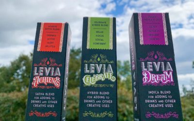 Elevate your day with our water soluble tinctures, available in three different effects. Visit our dispensary partners to find the perfect one for you. #leviabrands