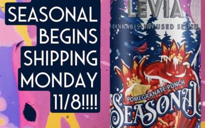 Our newest seasonal flavor, Pomegranate Punch, will be hitting MA dispensaries starting Monday 11/8. You are going to fall in love with our Winter Seasonal! #leviabrands