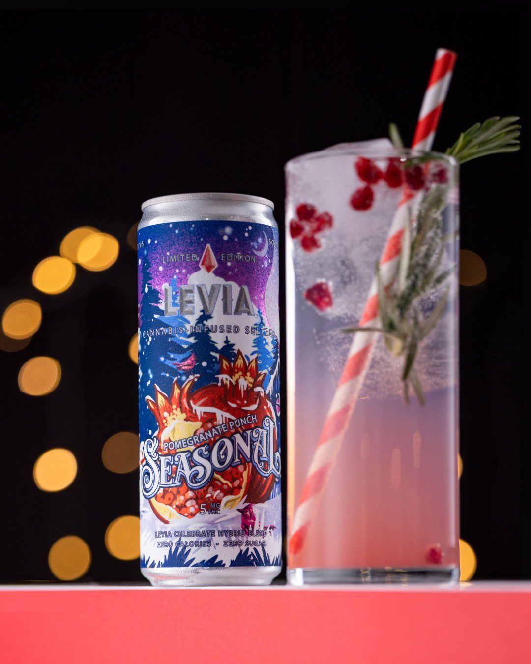 Simplify your holiday libations this year with our Pomegranate Punch flavored seltzer This hybrid is perfect straight from the can poured over ice or dolled up with a splash of pomegranate juice and a sprig of rosemary269739691 1058033768096559 8600341920510593977 n 1