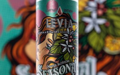 Shipping 2/7 – our Limited Edition Spring Seasonal, Orange Blossom! Thanks to @keever for another beautiful label and @craigcapellophotography for the glamour shots! #spring #springseasonal #zerocalories #zerosugar #glutenfree #cannabisseltzer #orange #blossom #marijuater #levialife #leviabrands