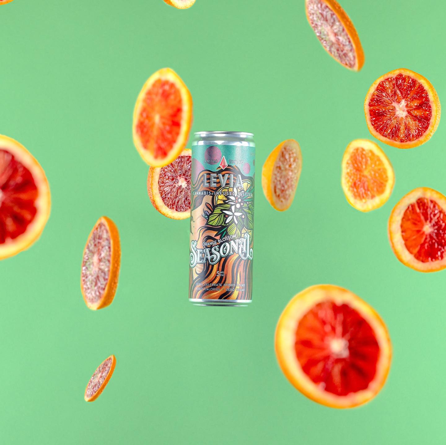 | LEVIA Our crisp and refreshing new seasonal, Orange Blossom, brings delicious citrus flavors to our hybrid blend, keeping smiles coming with an elevated experience.: @craigcapellophotography
