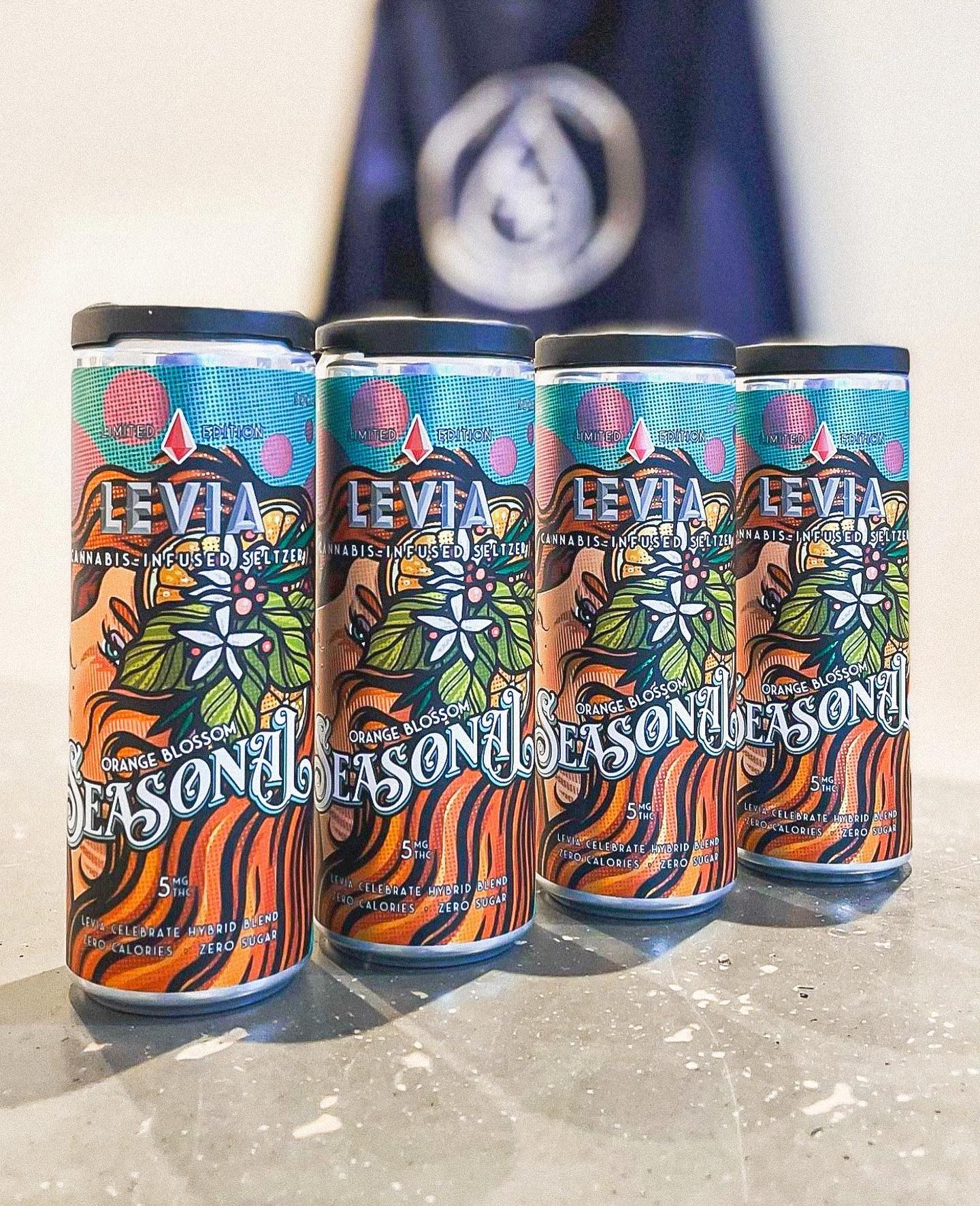 | LEVIA Our dispensary partners are stocked and ready with our new seasonal flavors, Orange Blossom: @saltyfarmers