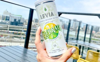 Can’t help but celebrate with a LEVIA seltzer in hand  #leviabrands