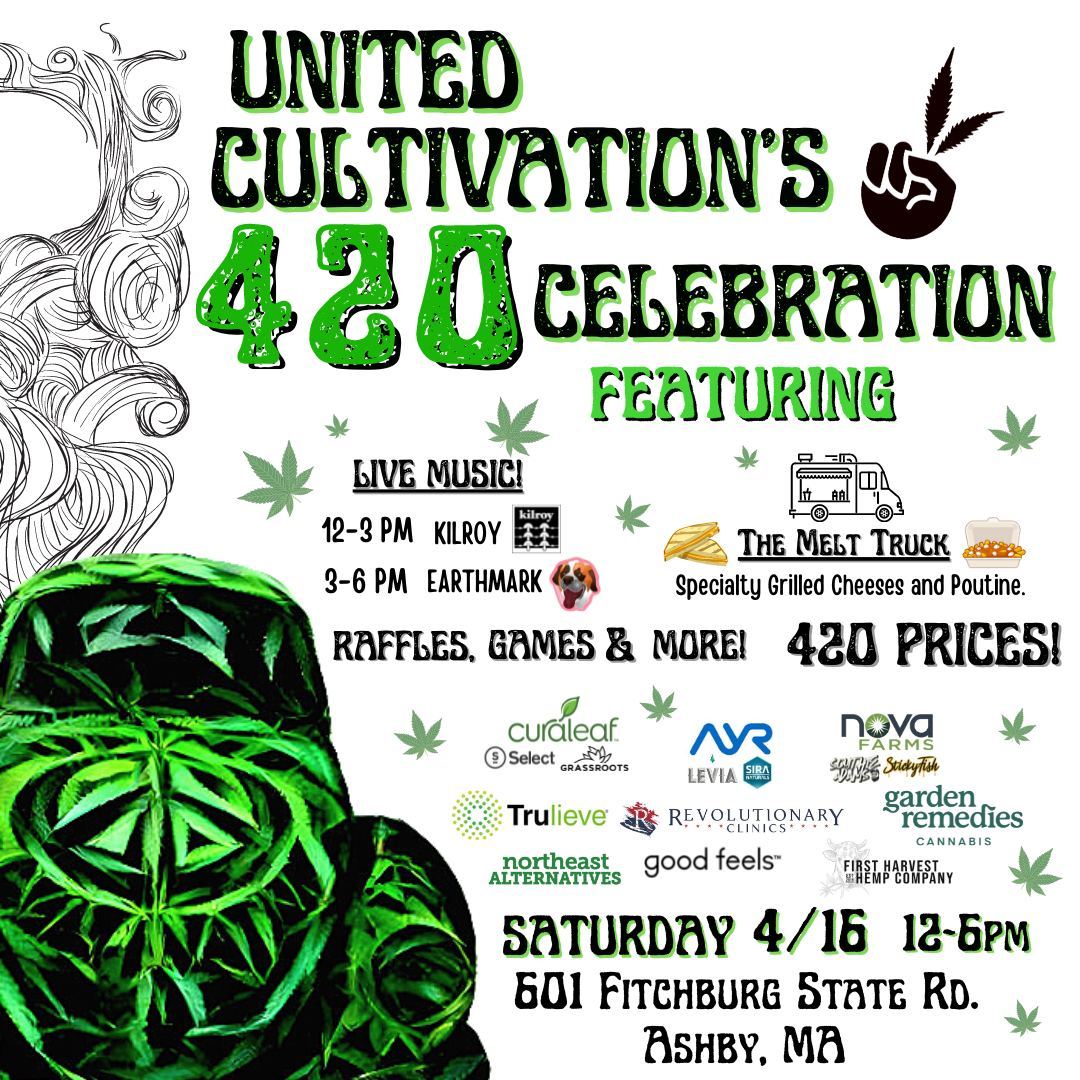 Well be at unitedcultivations 420 celebration this Saturday April 16th Come spend the day with us and enjoy live music food raffles games and more See ya there