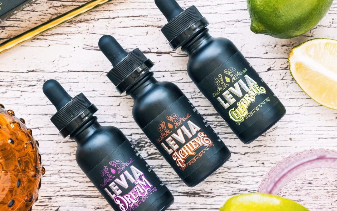 Flexible Dosing • Premium CO2 Extract • 300 MG of THC per Bottle #leviabrands