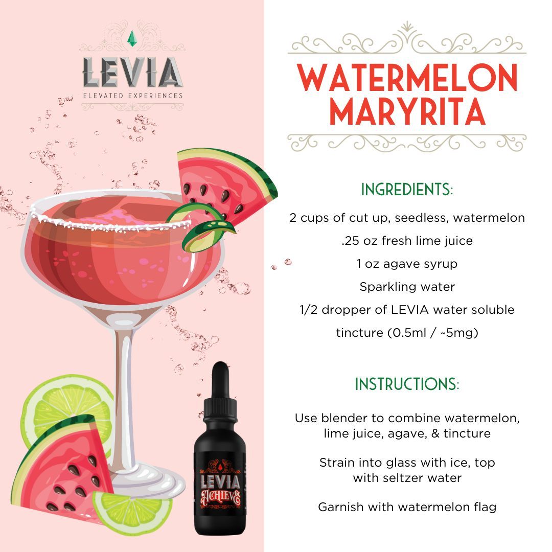 Get creative with our tinctures and try this refreshing Watermelon Maryrita this weekend