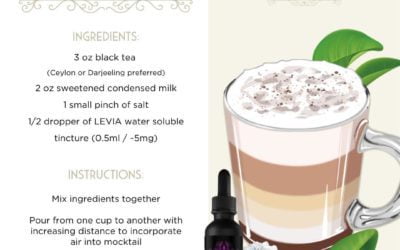 Relax by the fireplace with the Indica Teh Tarik mocktail, featuring our Dream Tincture. The perfect drink to stay warm as temperatures continue to fall ️ #leviabrands