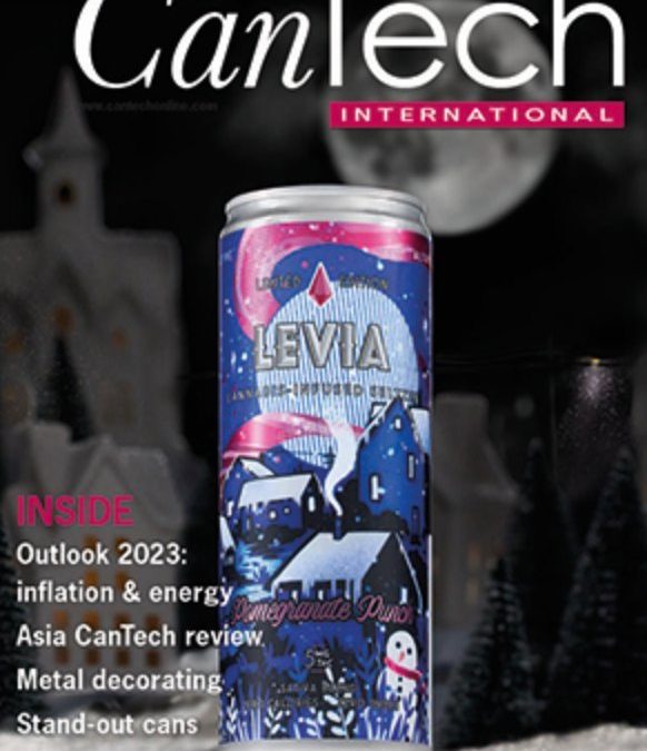 Look who is on the cover of @cantechinternational this month! Honored to have our winter seasonal front and center in their December/January issue. #leviabrands