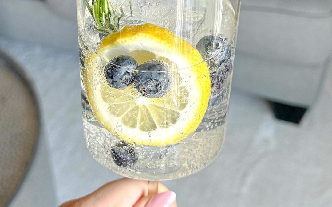 The ultimate night cap We love elevating our seltzers with things we already have in our fridge. Lemon, blueberries, and rosemary are the perfect pairing with our Dream seltzer. #leviavideo