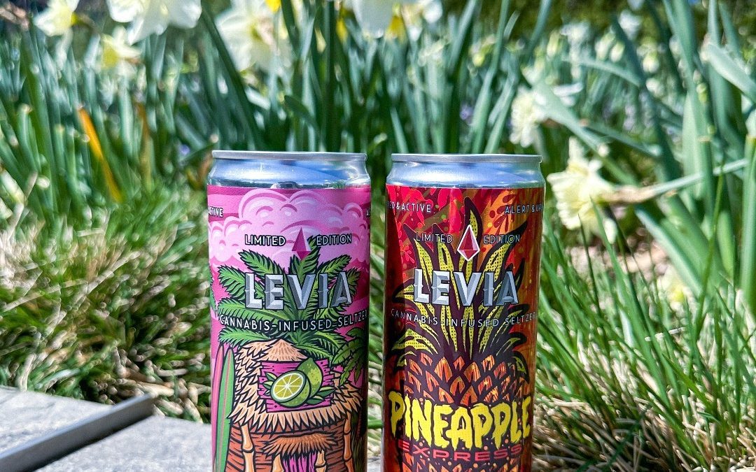 80° in April and two new LEVIA flavors… life can’t get any better. 😎🩴️ #leviabrands #springsippin
