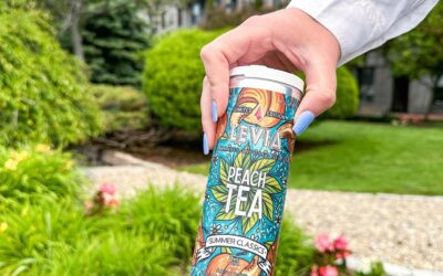 Peace, serenity, and Peach Tea  ️ #leviabrands
