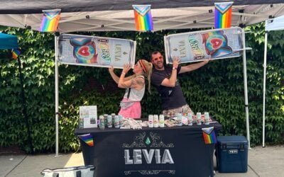 We had the most amazing weekend at @seedyourhead’s Pride Block Party! So great seeing everyone who stopped by our table at the event. Happy Pride!  #leviabrands #pridemonth