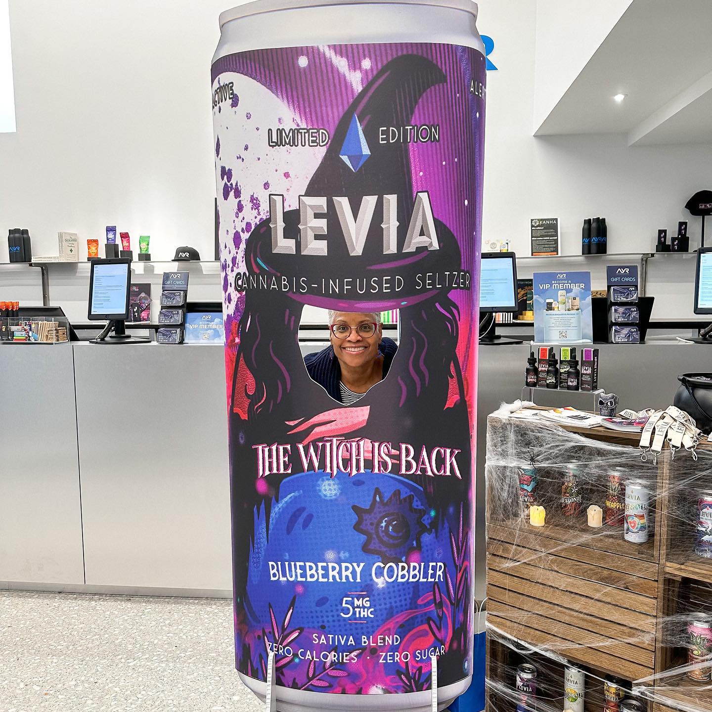 The many faces of the LEVIA witch 🧹 Our limited edition Blueberry Cobbler flavor is still available Find it at one of our partners near you