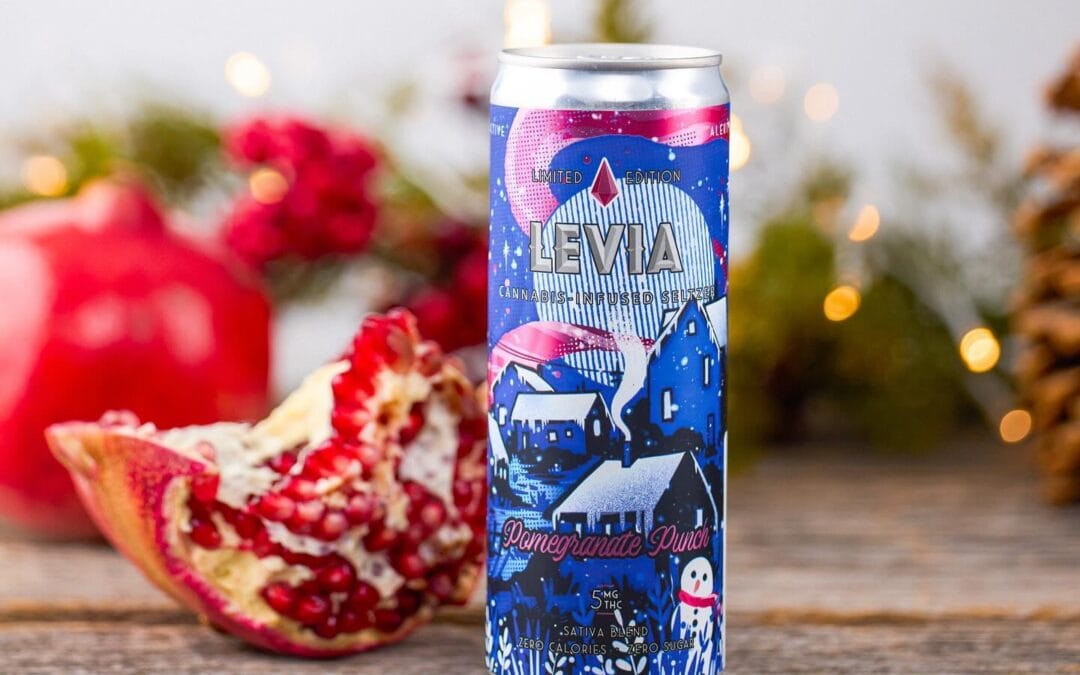 Embracing the warm and cozy winter vibes with the help of our latest release, Pomegranate Punch ☃️ #leviabrands : @craigcapellophotography