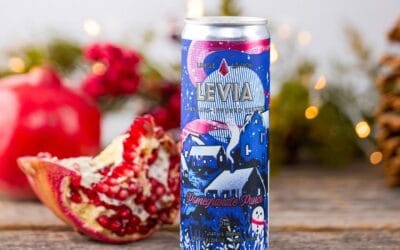 Embracing the warm and cozy winter vibes with the help of our latest release, Pomegranate Punch ☃️ #leviabrands : @craigcapellophotography