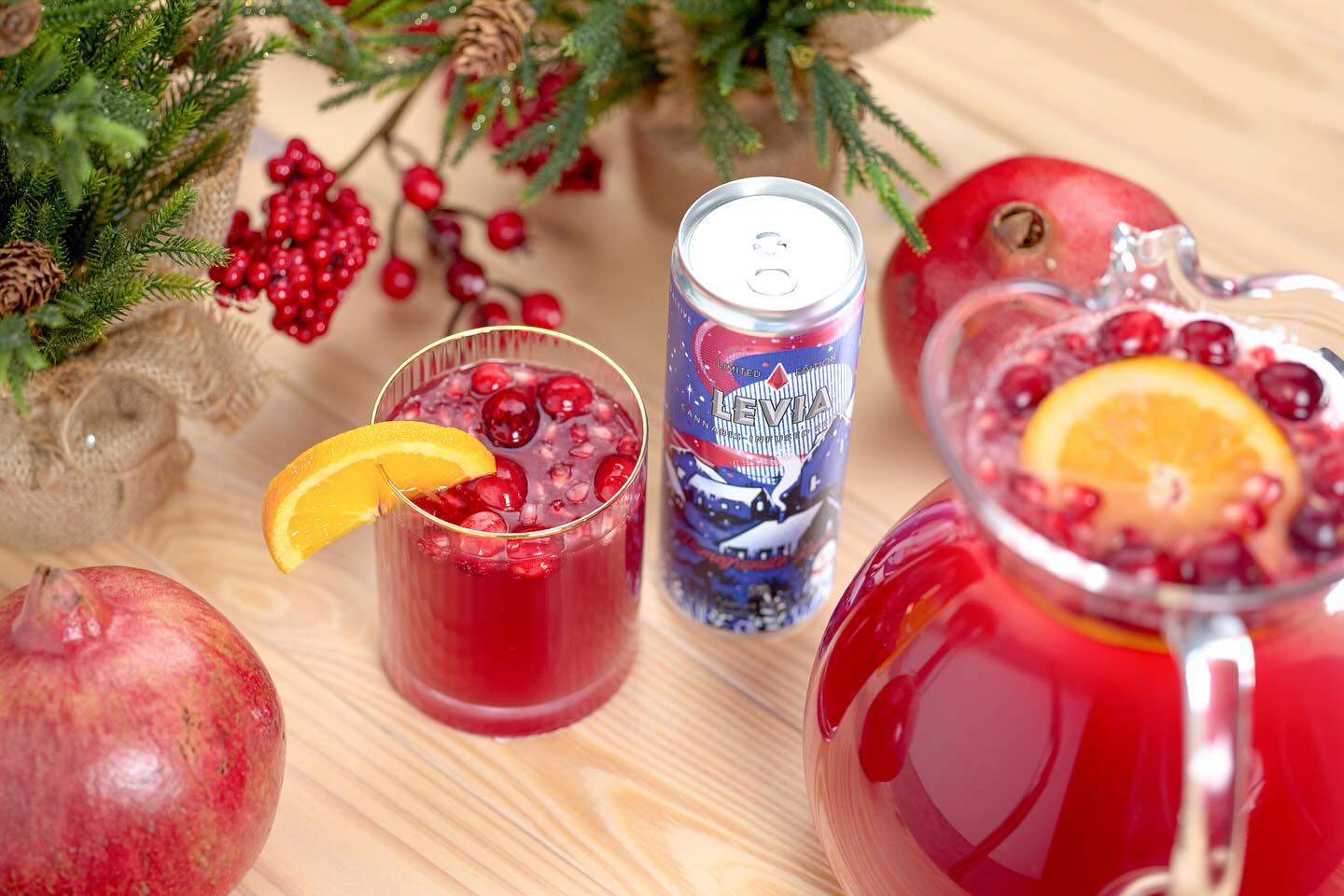 Impress your guests this holiday season with LEVIA mocktail