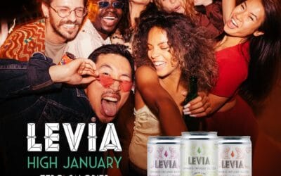 Who’s ready? Swap out the booze for a different kind of buzz this High January! Stock up today! #highjanuary #spreadtheLEVIA  #leviabrands