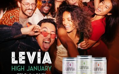 Who’s ready? Swap out the booze for a different kind of buzz this High January! Stock up today! #highjanuary #spreadtheLEVIA  #leviabrands