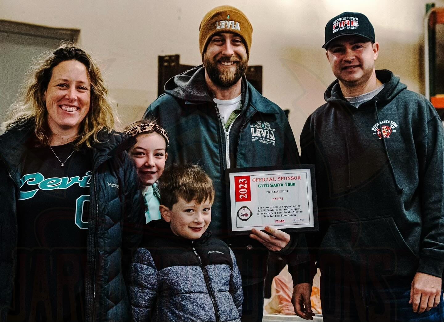 Since 2000, the men and women at the Georgetown Fire Department along with Marines from the @marinetoysfortotsfoundation have participated in a caravan tour of Georgetown collecting toys for this AMAZING foundation. This past December 4th, they collected over $80,000 worth of toys!
This entire community has treated us with respect and kindness since the moment we moved in and we will always appreciate that. For the fourth year in a row, we were honored to assist by providing dinner for all the volunteers.
📸: Pictured is our favorite Director of Operations Tim O’Sullivan & his beautiful family accepting a certificate of appreciation!We cannot thank you enough for all that you do!