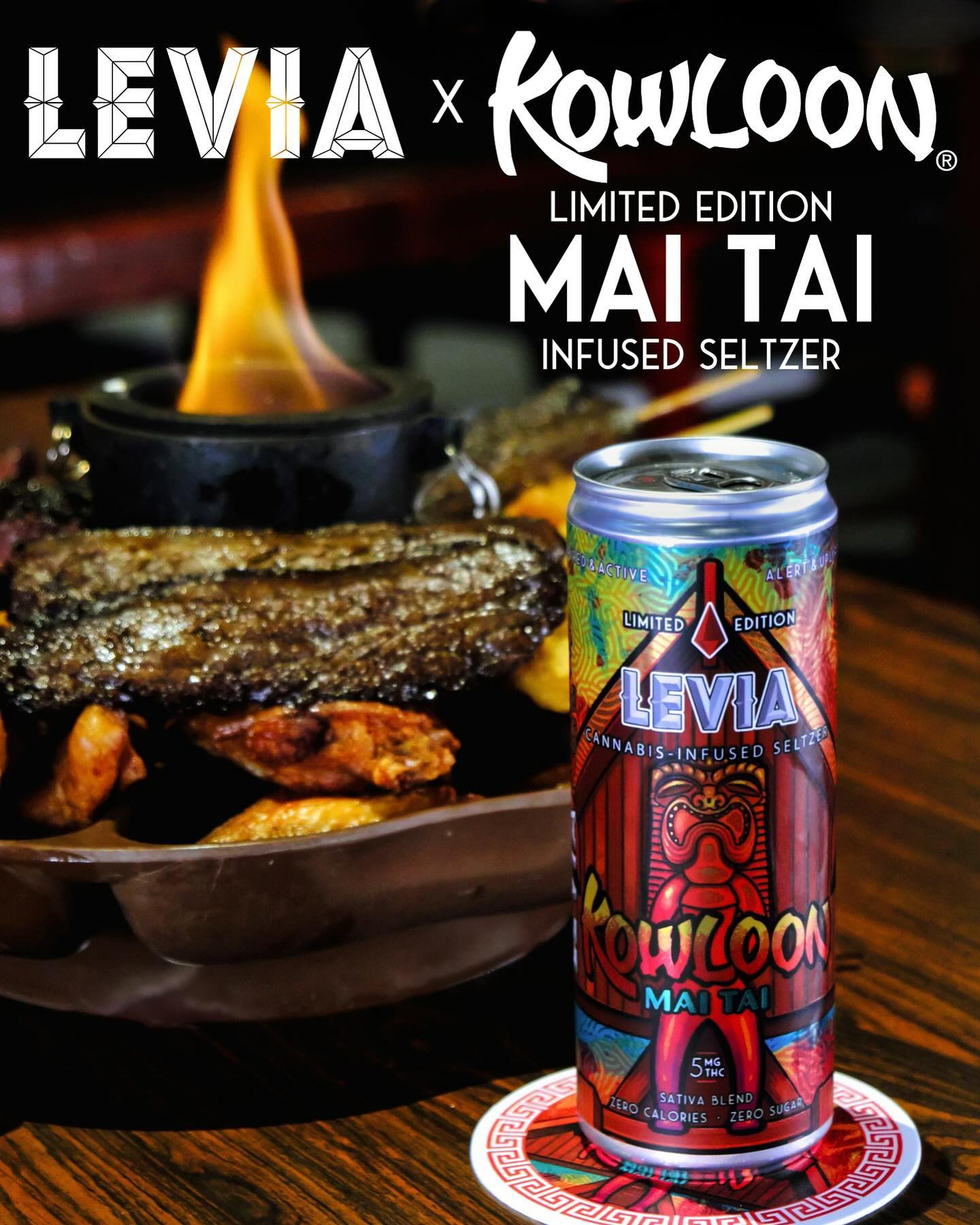 The legacy continues…LEVIA Brands & the iconic Kowloon Restaurant are proud to unveil a collaboration destined for greatness.The LEVIA Kowloon Mai Tai Cnnabis-Infused Seltzer pays homage to Kowloon’s famous Mai Tai cocktail while maintaining the same zero calorie, zero sugar, rapid-onset formulation that continues to keep LEVIA holding strong as the Cnnabis Beverage in Massachusetts.Deliveries begin today! Follow @leviabrands for the most up-to-date retail availability & upcoming events! For licensed Massachusetts wholesale please DM for more information.*There is nothing for sale on this site. In accordance with Massachusetts state law, this product is only available for purchase at licensed Massachusetts Medicinal & Recreational Dispensaries. Follow @leviabrands for the most up to date information on availability.Disclaimer: Please Consume Responsibly. This product has not been analyzed or approved by the Food and Drug Administration (FDA). There is limited information on the side effects of using this product, and there may be associated health risks. Mxrijuana use during pregnancy and breast-feeding may pose potential harms. It is against the law to drive or operate machinery when under the influence of this product. KEEP THIS PRODUCT AWAY FROM CHILDREN. There may be health risks associated with consumption of this product. Mxrijuana can impair concentration, coordination, which and judgment. In case of accidental ingestion, contact poison control hotline 1-800-222-1222 or 9-1-1. This product may be illegal outside of MA. This product may cause impairment and may be habit forming. For the use only by adults 21 years of age or older. Keep out of the reach of children.