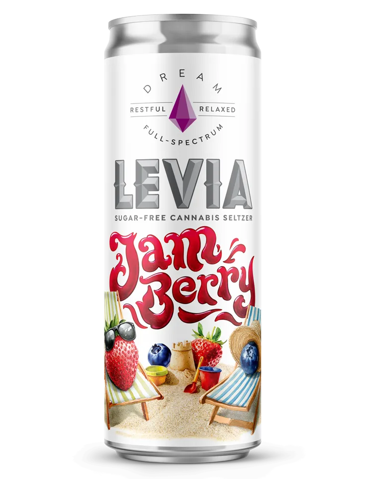 LEVIA dream seltzer can