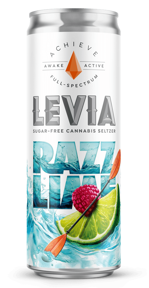 LEVIA achieve seltzer can
